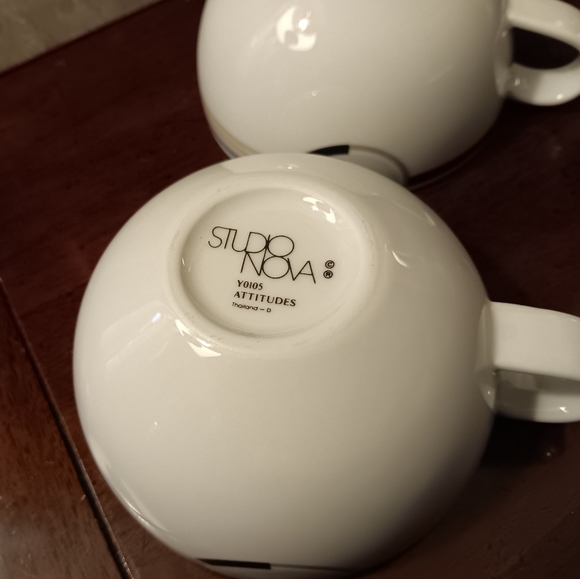 1980s Studio Nova Attitudes Tea, Coffee, Espresso, Cappuccino Art Deco Revival - Picture 7 of 11